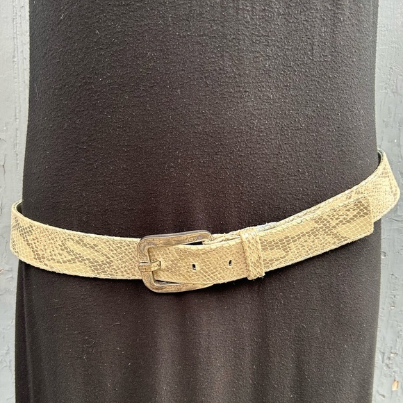 Suzi Roher snakeskin belt, small - Picture 1 of 7